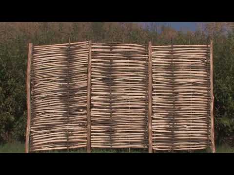 Wicker fence for the garden