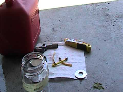 tygon - Effects of Tygon & Oregon fuel lines when kept submerge in gas w/2-stroke oil mixed, for 6 months 2 weeks. Semi-flexible, not entirely stiffened. Still recom...