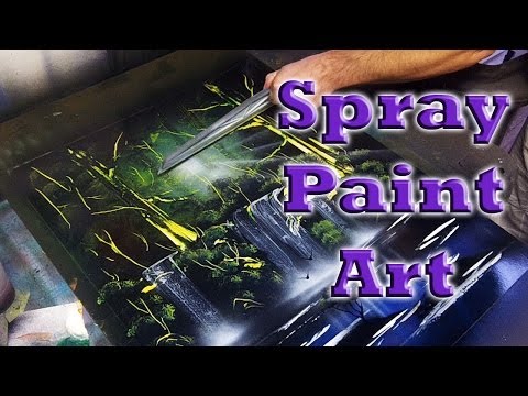 Forbidden Forest -Spray Paint Art by Brandon McConnell