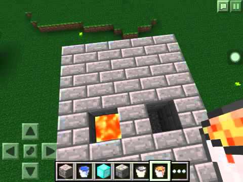 how to get lava in minecraft p.e