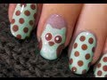 Cute Owl Nail Art