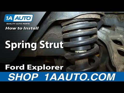 How To Install Replace Rear Shock Spring Strut 2002-05 Ford Explorer Mercury mountaineer