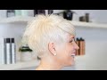extreme hair makeover - undercut / sidecut & color at 
