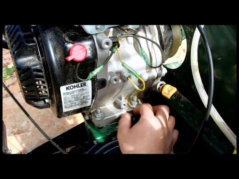 how to drain oil from kohler engine