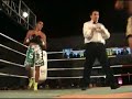 Presentación y asalto 1 y 2.Sexta pelea, kickboxing profesional, campeonato de España FEK, de la velada Young Warriors celebrada en Ojén el día 23 de agosto del 2.008. Samuel Sánchez 