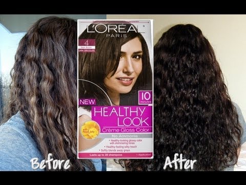 LOREAL HAIR DYE - Product link and more pictures on my blog: http://glam-me-upxo.blogspot.com/2012/01/diyvideo-dye-your-hair-at-home-loreal.html You can find L'oreal Healthy L...
