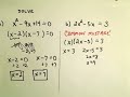 Solving Quadratic Equations by Factoring - Basic Examples. In this video, I solve two basic quadratic equations by factoring.