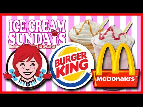 Burger King vs McDonald's vs Wendy's Milkshake Drink Off on Ice Cream Sundays