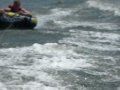Mike being towed by my boat Lake Champlain