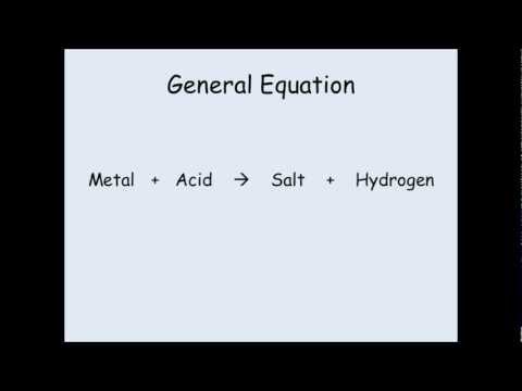 how to metals react with acid