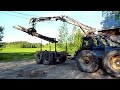 Pure logging tractor! Lot of special equipment includes. Hydraulic drive at trailer.
