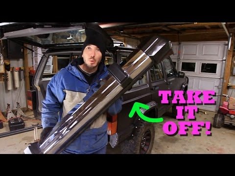 how to remove xj bumper end caps