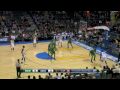 Jeff Green goes baseline for the monster jam.