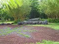 the new reclining bhudda statue by the pool at kalani honua oceanside retreat center