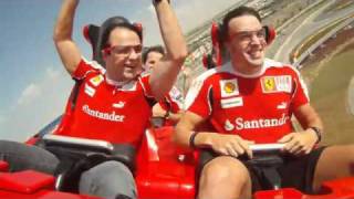 Fernando Alonso и Felipe Massa на аттракционе Formula Rossi.flv