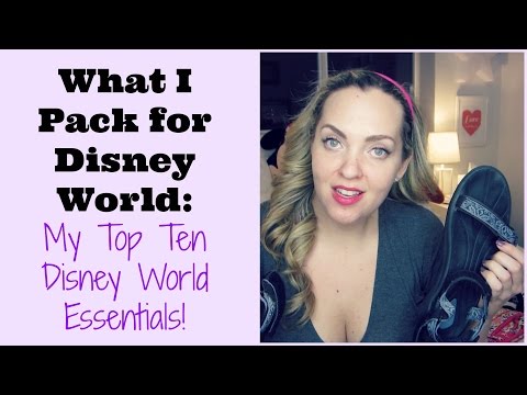 how to pack for disney world
