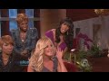 The cast of The Real Housewives Of Atlanta visit the Ellen Show on September 9 , 2009. Also Kim Zolciak  Sheree Whitfield get in a argument
