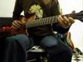 playing 7strings guitar with thumb