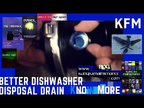 how to vent dishwasher through garbage disposal