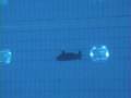 Test Run RC Sub under water view in pool
