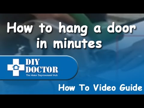 how to hang a door by yourself