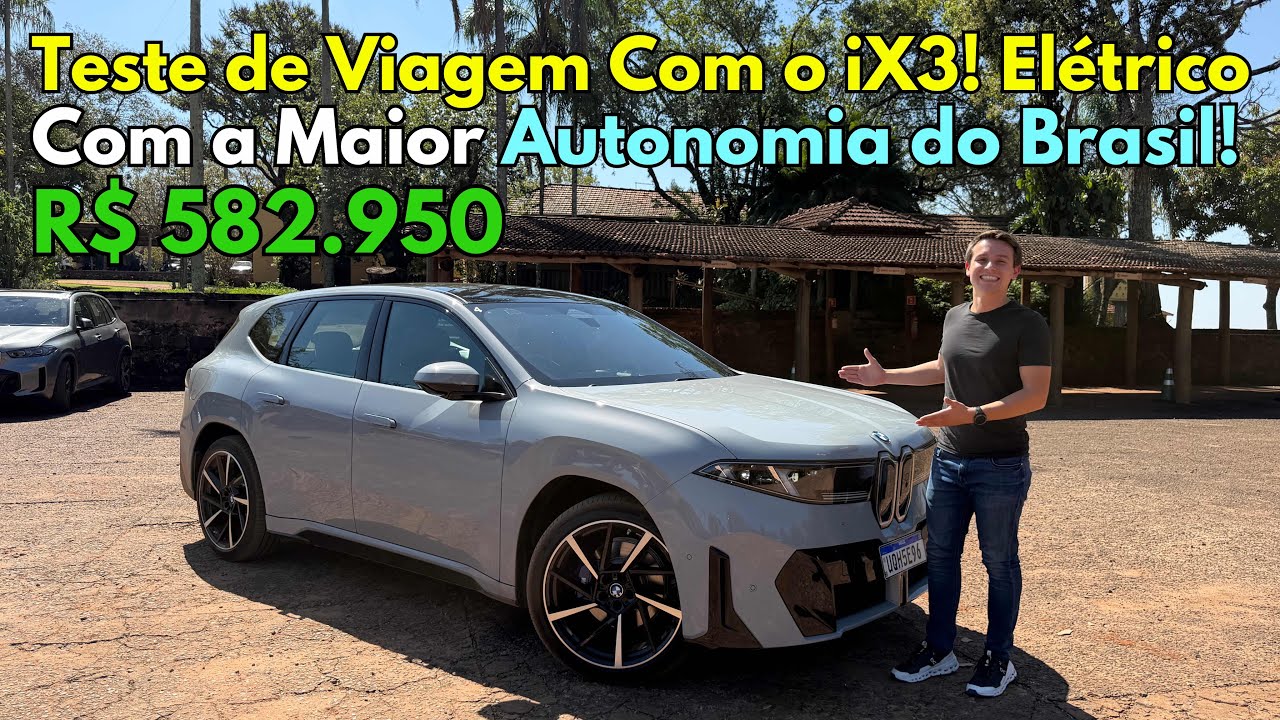 Teste de Viagem Com o Novo BMW iX3! Elétrico Com a Maior Autonomia do Brasil! R$ 582.950