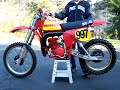 Fox bike warm up CR 250R Honda Elsinore Fox bike warm up CR 250R Honda Elsinore