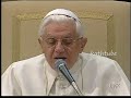 Papst Benedikt Audienz 9. Dezember