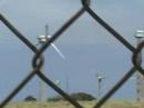 Huge windmills along the way to South Point