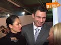 bettina zimmermann und vitali klitschko beim tribute to bambi