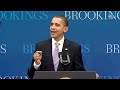 President Obama outlines the steps his Administration has taken to stimulate economic growth and plans to create new American jobs in remarks to the Brookings Institution in Washington, DC. December 8, 2009. (Public Domain)
