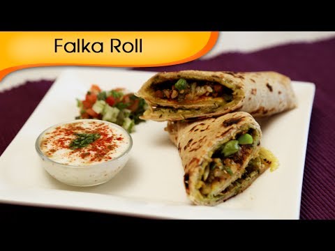 Falka Roll - Indian Vegetable Wrap - Healthy Tiffin Snacks / Brunch Recipe By Annuradha Toshniwal