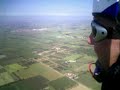 Paracadutismo: vela aperta e atterraggio con microcamera flycamone sul polso. Paracadutismo: vela aperta e atterraggio con microcamera flycamone sul polso.