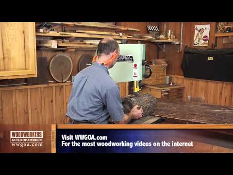 band saw - Watch George Vondriska illustrate the process of using your Band Saw as a Saw Mill. A WoodWorkers Guild of America (WWGOA) original video. For more woodworki...
