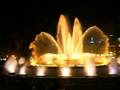 Spettacolo di fontane in Plaça d'Espanya a Barcellona
