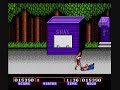if you thought the third nes game was hard, feast your eyes on the next unofficial installment. in this one, you play as a guy named jack (who looks pretty much like billy lee) and he has to go and rescue his brother from an evil crime gang ran by mr. big. i just recently learned that this game was originally called target: renegade and that taito was suppose to be the logo at the beginning. here are some gameplay clips of the game. sorry about the intro. the emulator is kinda buggin about showing it correctly, but the rest of the game looks fine.