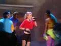 Kristen Bell singing the theme song of Fame