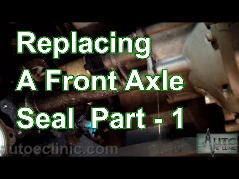 how to fix front axle leak