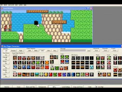 how to download super mario bros x level editor