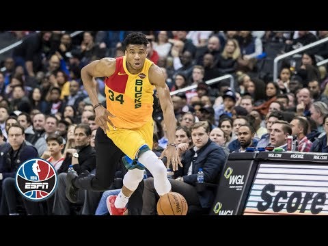 Video: Giannis Antetokounmpo erupts for 37 points in Bucks' blowout win vs. Wizards | NBA Highlights