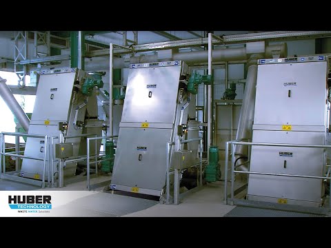 Video: HUBER Screenings Wash Press WAP at a municipal WWTP