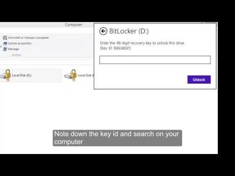 how to locate bitlocker recovery key