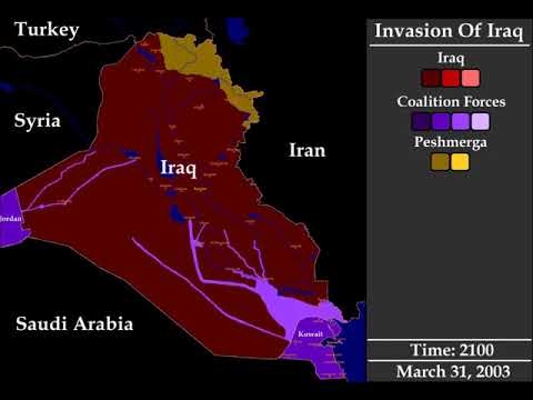 The Invasion Of Iraq (Every Hour, March 17-May 1)