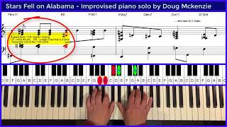 Stars Fell On Alabama - jazz piano tutorial