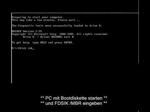 how to perform fdisk mbr