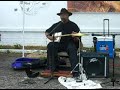 K.M. Williams playing at the Juke Joint Festival