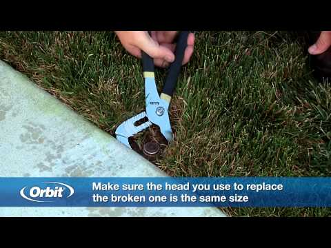 how to adjust orbit sprinkler heads