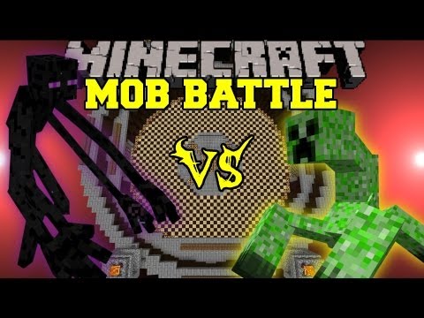Mutant Enderman Vs. Mutant Creeper - Minecraft Mob Battles
