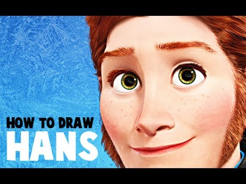 how to draw hans from frozen