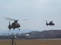 ｏｈ−１　明野駐屯地　２機連続離陸１